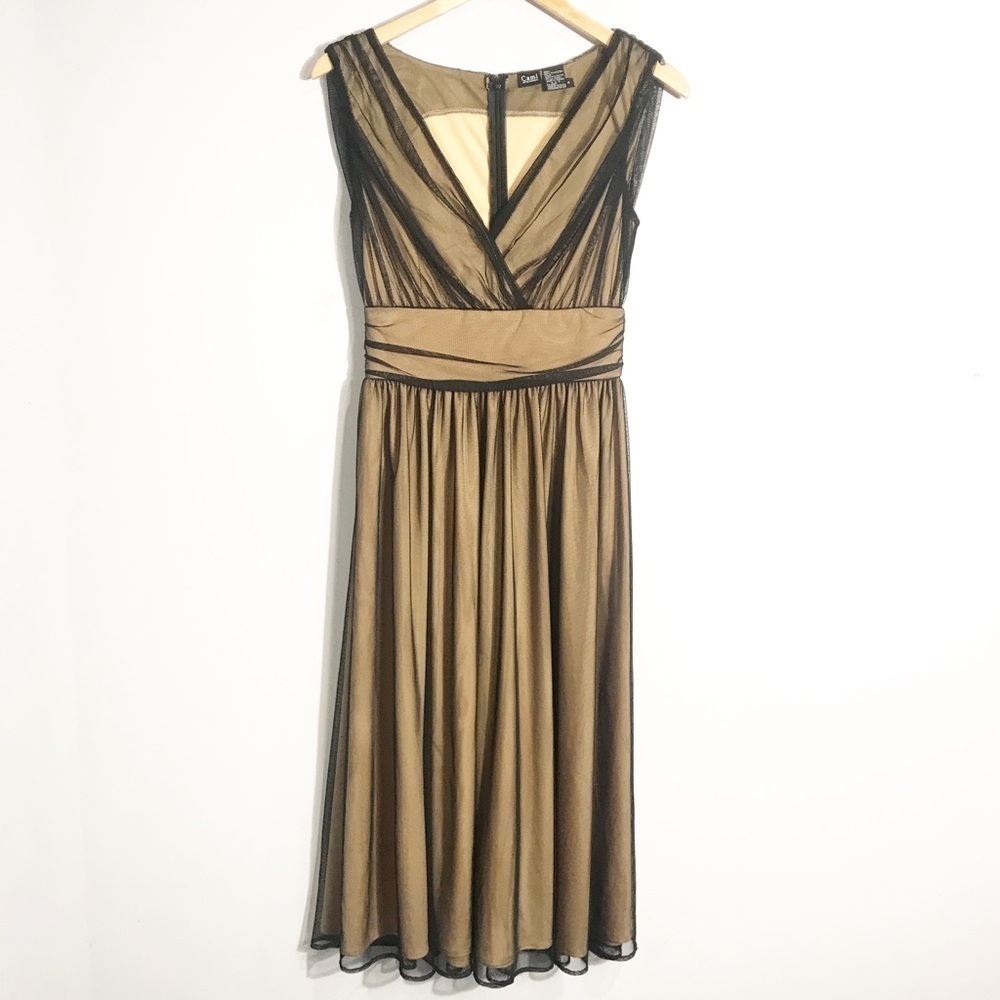 CAMI INTERNATIONAL Mesh Cocktail Dress